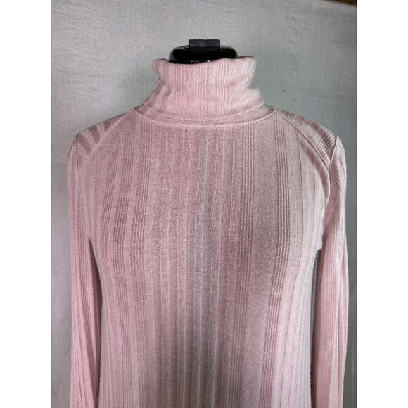 Free People Espresso Rib Top Tunic Pale Mauve Sweater Womens Size Medium C731 - Picture 7 of 12